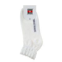 Sox and Lox Ladies Casual Thin Anklet Socks White Size 3 to 9