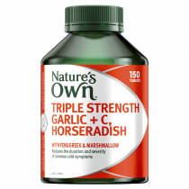Natures Own Triple Strength Garlic Plus C Horseradish 150 Tablets