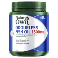 Natures Own Odourless Fish Oil 1500mg 400 Capsules