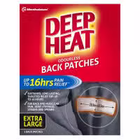 Deep Heat Back Patches 2 Pack
