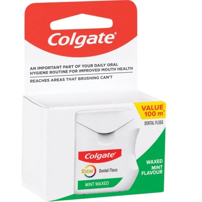Shop Colgate Total Mint Waxed Dental Floss 100ml Online