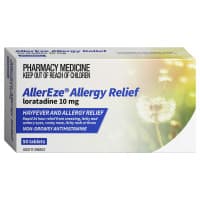 Allereze 10mg 50 Tablets