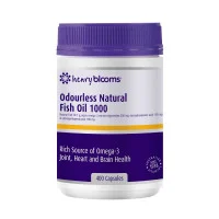 Henry Blooms Odourless Natural Fish Oil 1000mg 400 Capsules