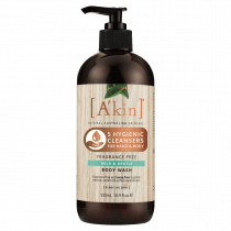 Akin Fragrance Free Mild & Gentle Body Wash 500ml