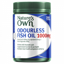 Natures Own Odourless Fish Oil 1000mg 200 Capsules