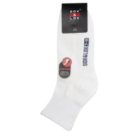 Sox & Lox Mens Sports Cushioned Midi Socks White (Size 7 - 11)
