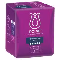 Poise Pads Overnight 8 Pack
