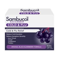 Sambucol Black Elderberry Cold and Flu 24 capsules