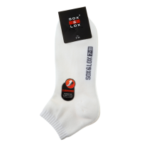 Sox And Lox Mens Sports Cushioned Anklet Socks White Size 7 to 11