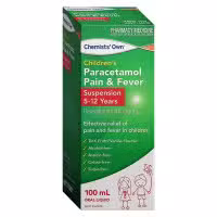 Chemists Own Children Paracetamol 5 to 12 Years Suspension 100 ML