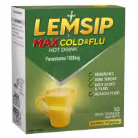 Lemsip Maximum Strength Lemon Sachets 10