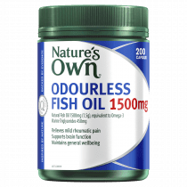 Natures Own Odourless Fish Oil 1500mg 200 Capsules