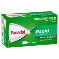 Panadol Rapid for Pain Relief Paracetamol 500mg 80 Caplets S3