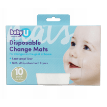 babyU Disposable Change Mats 10 Pack