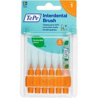 Tepe Interdental Brush Orange  0.45mm Size 1 6 Pack