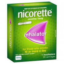 Nicorette Nicotine Inhalator 15mg 20 Cartridges