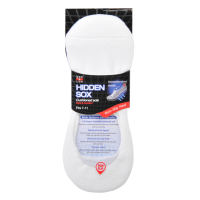 Sox & Lox Mens Sports Cushion Hidden Socks White (Size 7 - 11)