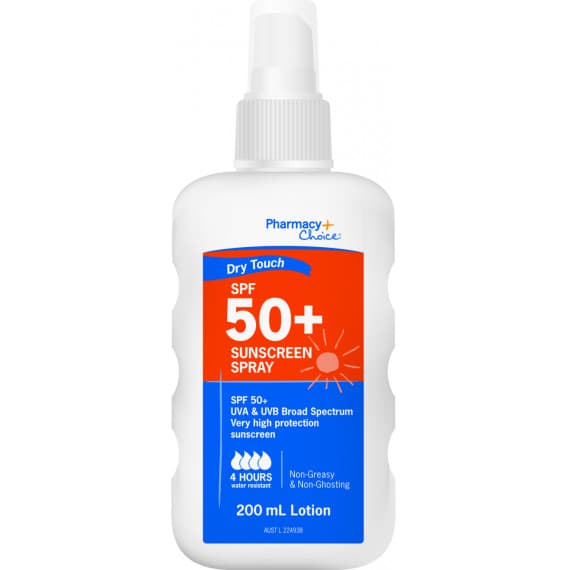 Pharmacy Choice Dry Touch Sunscreen Spray SPF 50+ 200ml