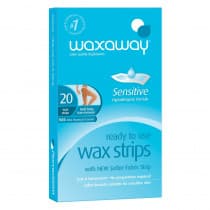 Waxaway Ready To Use Wax Strips Sensitive 20 Pack