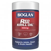 Bioglan Red Krill Oil Triple Action 500mg 120 Capsules