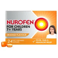 Nurofen For Children 7 Plus Years 24 Orange Chewable Capsules