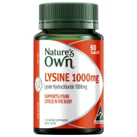 Natures Own Lysine 1000mg 50 Tablets