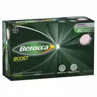 Berocca Boost with Guarana 20 Effervescent Tablets