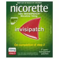 Nicorette Nicotine Patch 16hr Invisipatch Step 3 10mg 7 Patches