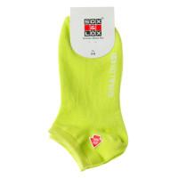 Sox And Lox Ladies Casual Thin Low Cut Socks Pink/Neon Yellow Size 3 to 9