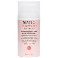 Natio Rosewater Hydration Moisture Recharge Night Cream-Gel 80ml