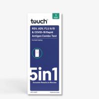 TouchBio 5in1 RSV ADV Flu A B and Covid 19 RAT 1 Pack