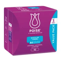 Poise Regular Liners 52 Pack