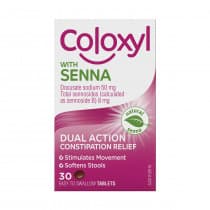 Coloxyl With Senna 30 Tablets