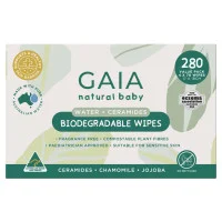 Gaia Biodegradable  Water Wipes 280Pk