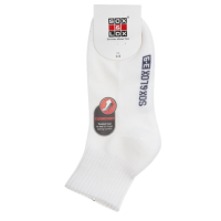 Sox and Lox Ladies Sports Cushioned Midi Socks White Size 3 to 9