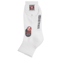Sox and Lox Ladies Sports Cushioned Midi Socks White Size 3 to 9