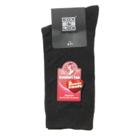 Sox and Lox Mens Business Diabetic Friendly Socks Black Size 6 to 11