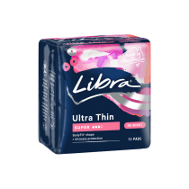 Libra Ultra Thin Pads Super No Wings 12 Pack
