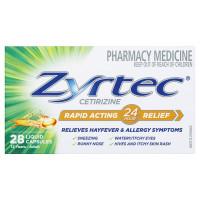 Zyrtec Rapid Acting 28 Liquid Capsules