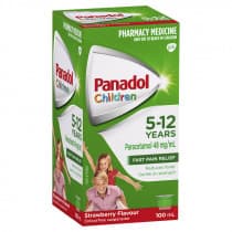Panadol Children Suspension 5-12 Yrs Colour-Free Strawberry 100ml