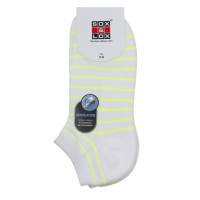 Sox and Lox Ladies Sports Cushioned Low Cut Ventilation Panel Socks Neon Colors Size 3 to 9