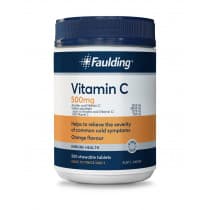 Faulding Remedies Vitamin C 500mg Chewable 500 Tablets