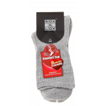 Sox & Lox Ladies Everyday Diabetic Friendly Socks Cool Grey (Size 2 - 8)